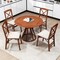 Folding Dining Chairs Set of 2 with Padded Seat, Rubber Wood Frame and Space-Saving Design